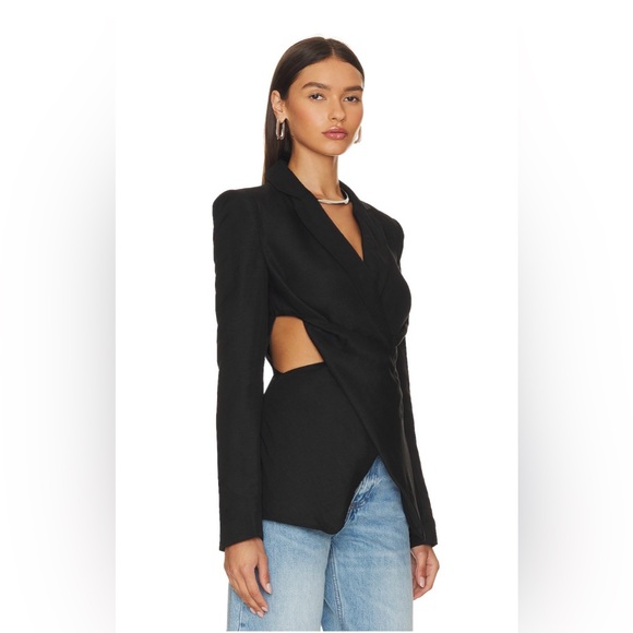 NWOT L'Academie Emmy Blazer in Black Size XS - Picture 2 of 7